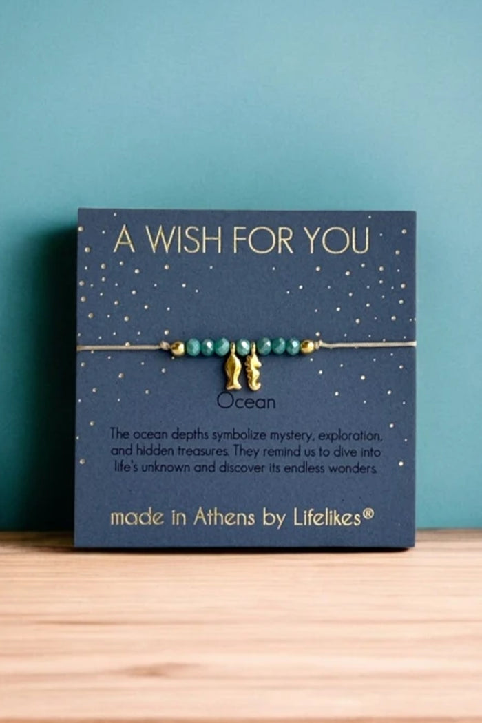 BRACELET "OCEAN" GOLD/BLUE