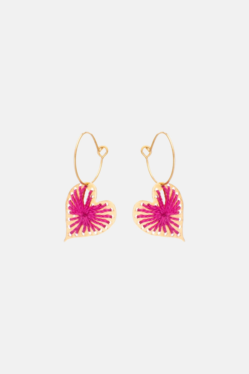 EARRINGS "AGAPI" FUCHSIA
