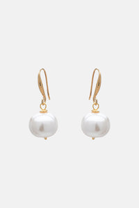 EARRINGS "SPHERE" GOLD/MOTHER OF PEARL