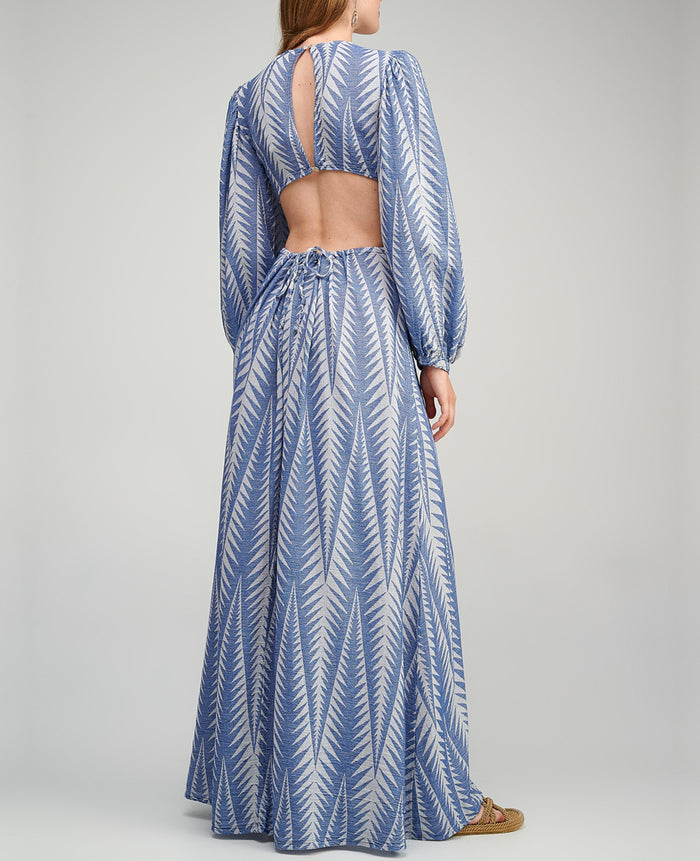 LONG DRESS WITH OPEN BACK "FINIKAS"