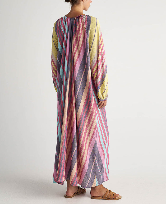 LONG KAFTAN DRESS "HALKI" MULTICOLOR