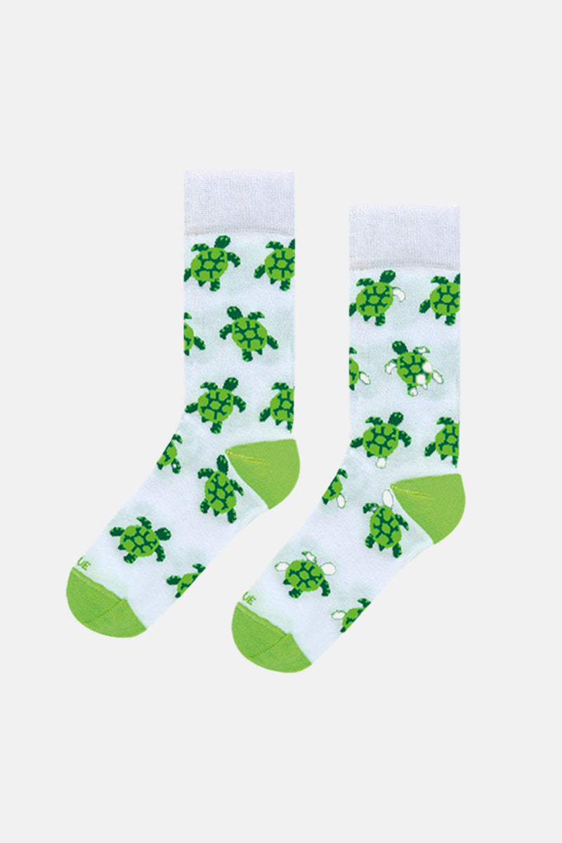 SOCKS "TURTLE" WHITE/GREEN