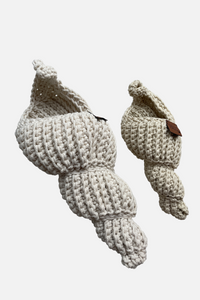 CROCHET "WHELK" ECRU SMALL