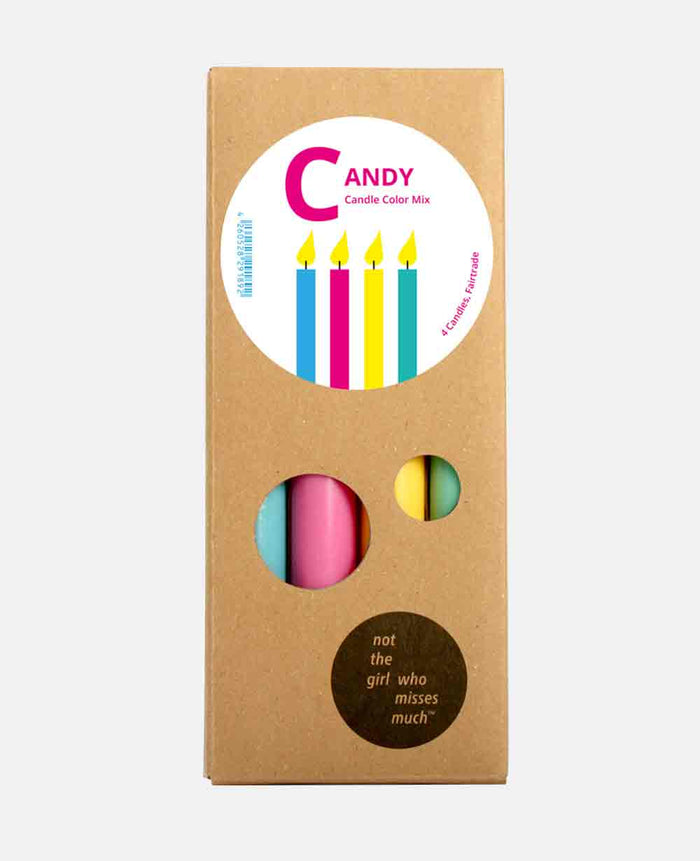 CANDLE SET OF 4 "CANDY”