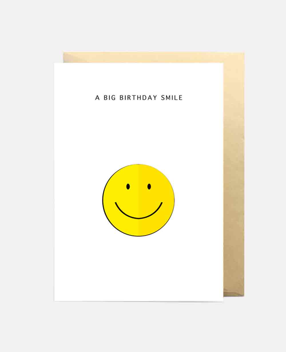 3D CARD "BIG BIRTHDAY SMILE”