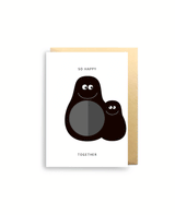 CARD "SO HAPPY TOGETHER” BLACK/WHITE