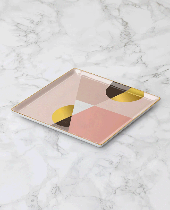 CERAMIC TRAY "SIENA" PINK