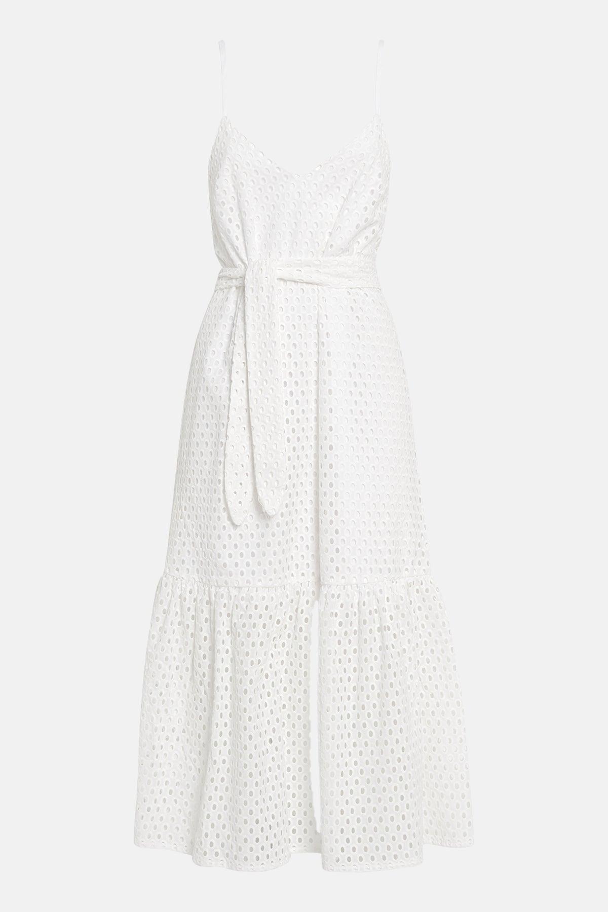 STRAPPY MIDI DRESS  "CELIA" WHITE