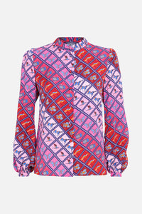 BLOUSE "EDIE MERCURY" PINK/LILAC