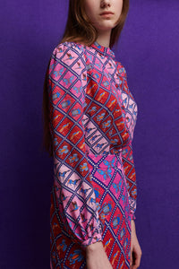 BLOUSE "EDIE MERCURY" PINK/LILAC