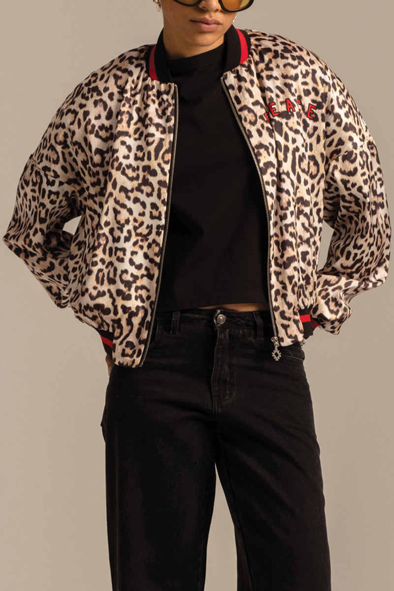 BOMBER JACKET "MENAGERIE" LEO