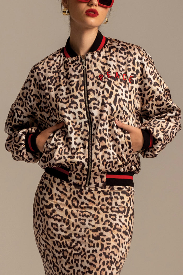 BOMBER JACKET "MENAGERIE" LEO