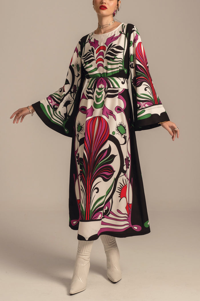 LONG DRESS "UTOPIA" MULTICOLOR