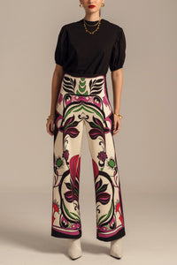 WIDE LEG PANTS "UTOPIA" MULTICOLOR