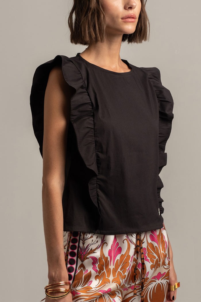 BLOUSE WITH VOLANTS "ELIX"