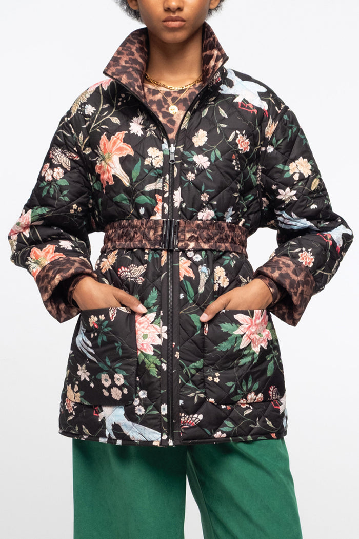 REVERSIBLE DOUBLE FACED PUFFER JACKET