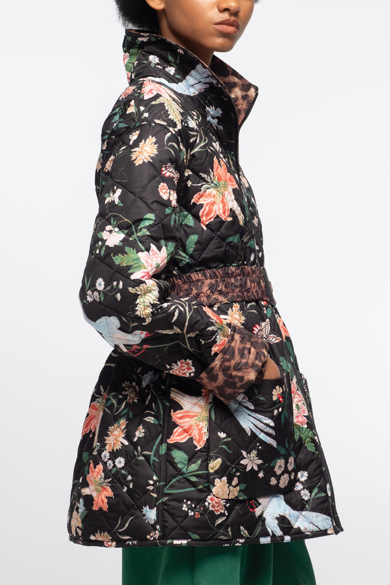 REVERSIBLE DOUBLE FACED PUFFER JACKET