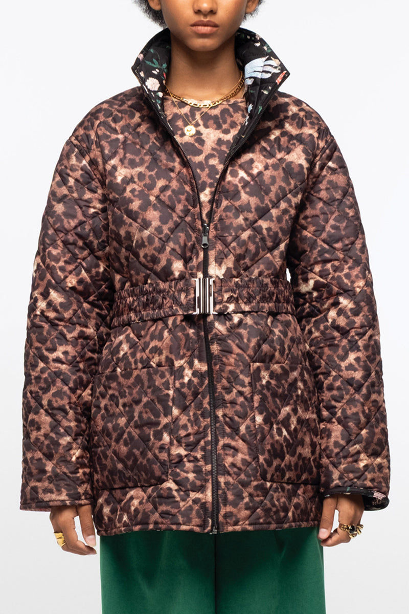 REVERSIBLE DOUBLE FACED PUFFER JACKET