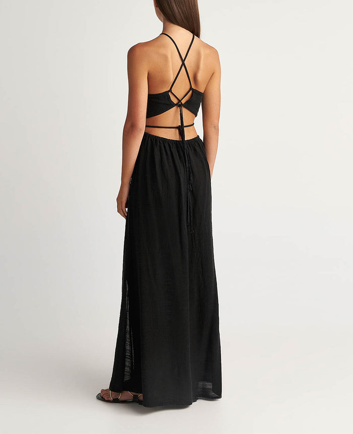 BACKLESS DRESS WITH CUTOUTS "MALIA"