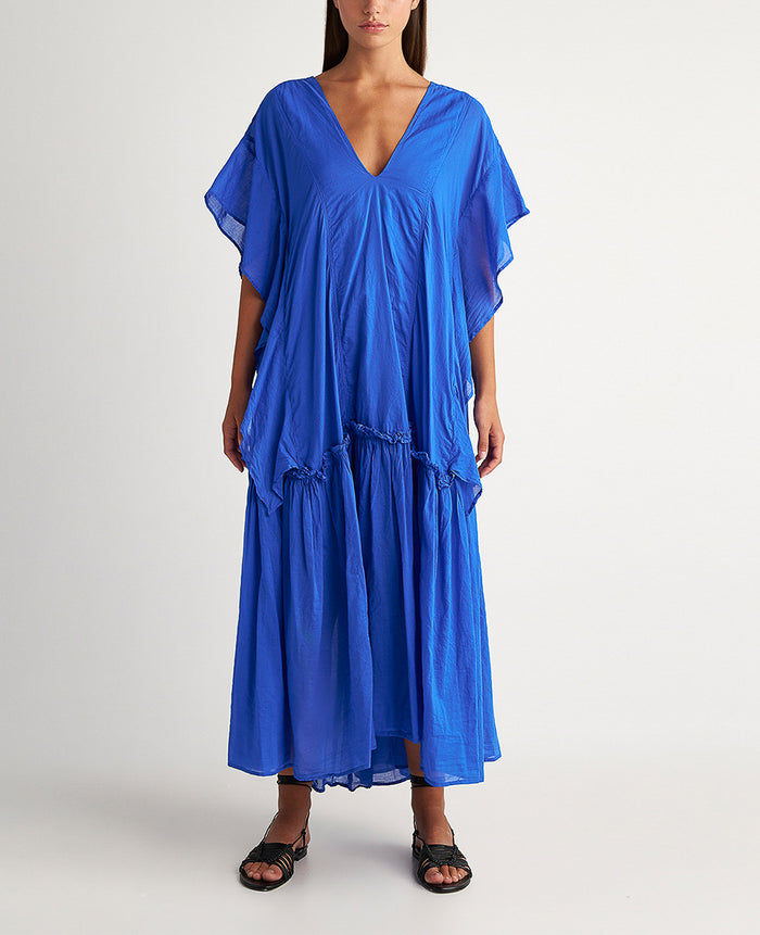 LONG OVERSIZED DRESS "DAPHNE" BLUE