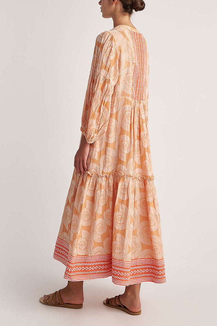 LONG TUNIC DRESS "KOCHYLI" CORAL