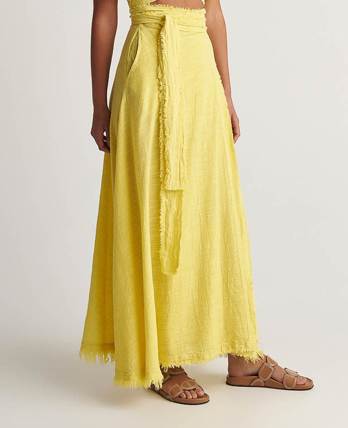 MAXI WRAP SKIRT "MALIA"