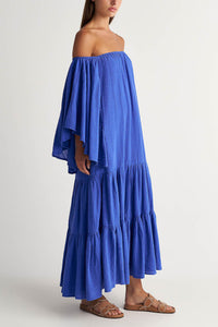 OFF SHOULDER DRESS "MALIA" BLUE