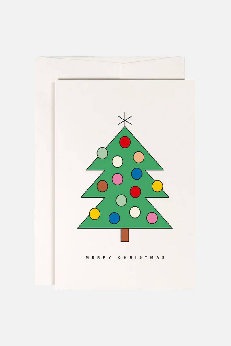 GREETING CARD "DECORATED TREE"