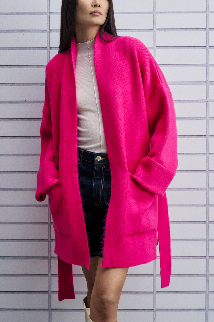 OVERSIZED KNIT CARDIGAN "BRIGHT"