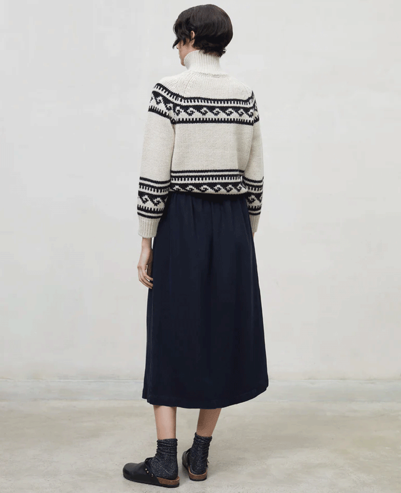 CHUNKY KNIT PULLOVER "TINOS" SAND