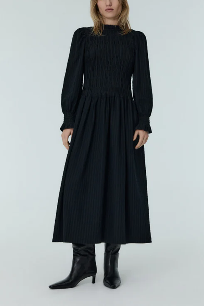 MIDI DRESS "MARS" BLACK