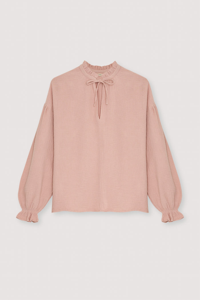 MUSSELINE BLOUSE "OLIVIA" FADED ROSE