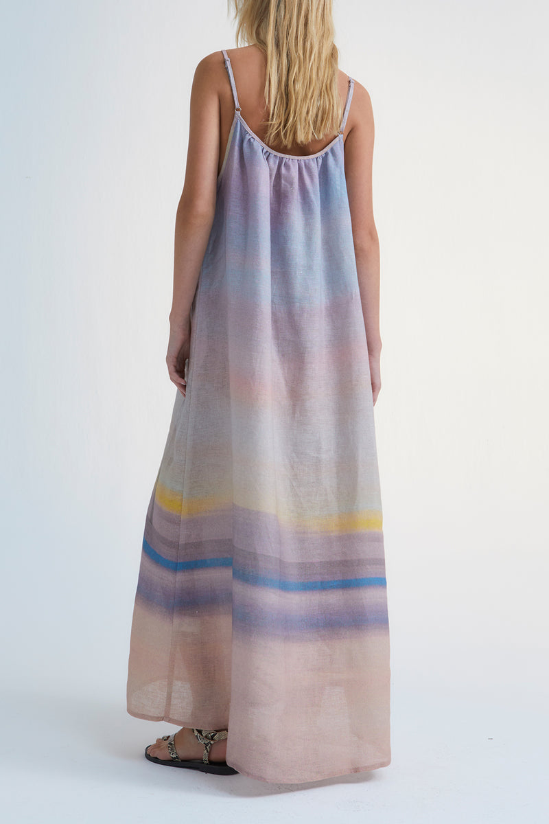 STRAPPY DRESS "SUNSET" MULTICOLOR