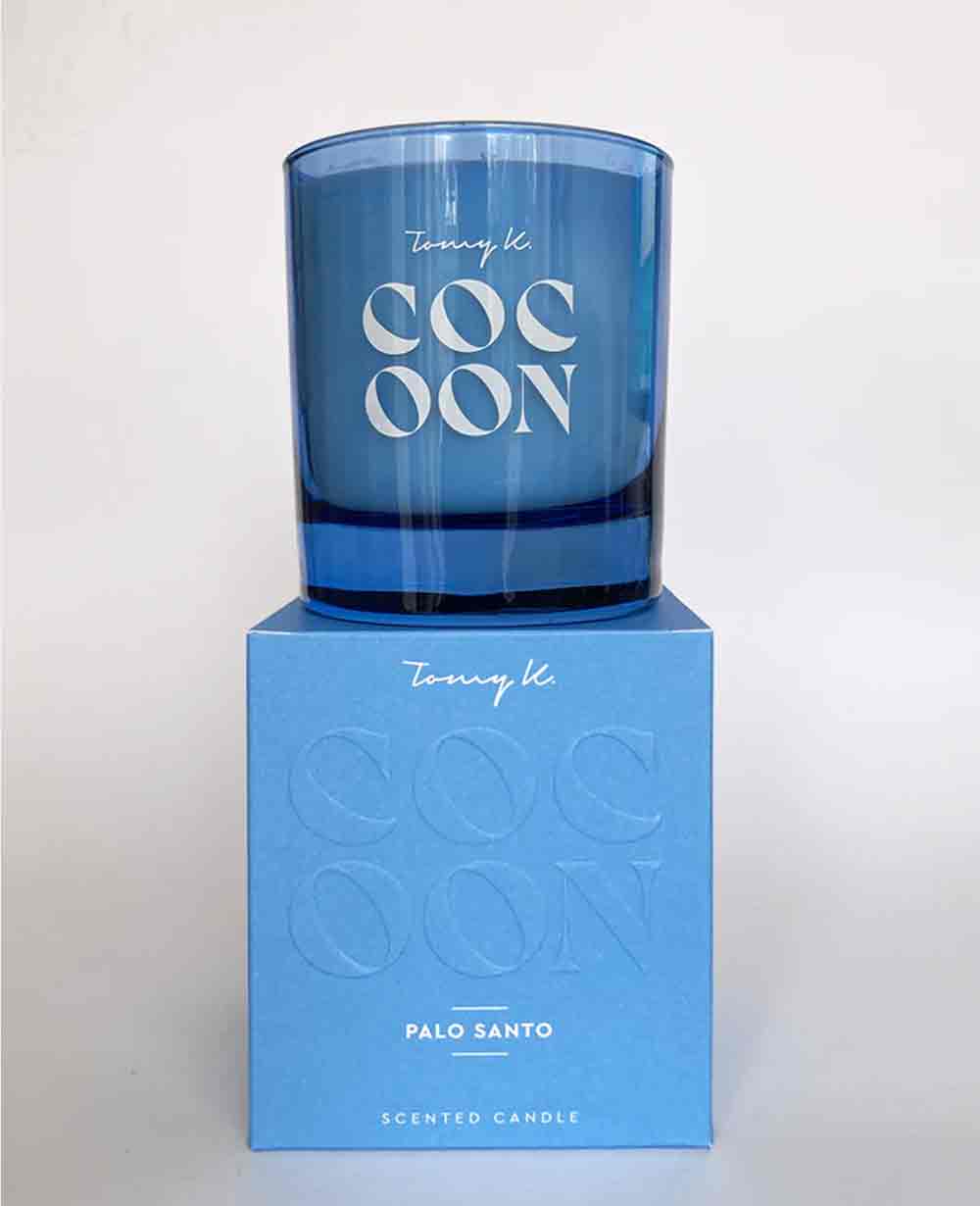 SCENTED CANDLE "COCOON PALO SANTO" BY TOMY K Lemoni