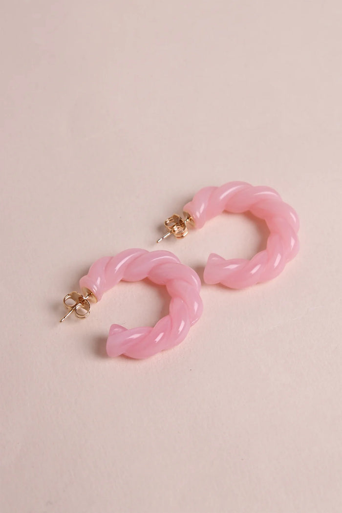 EARRINGS "ROMA" BABY PINK