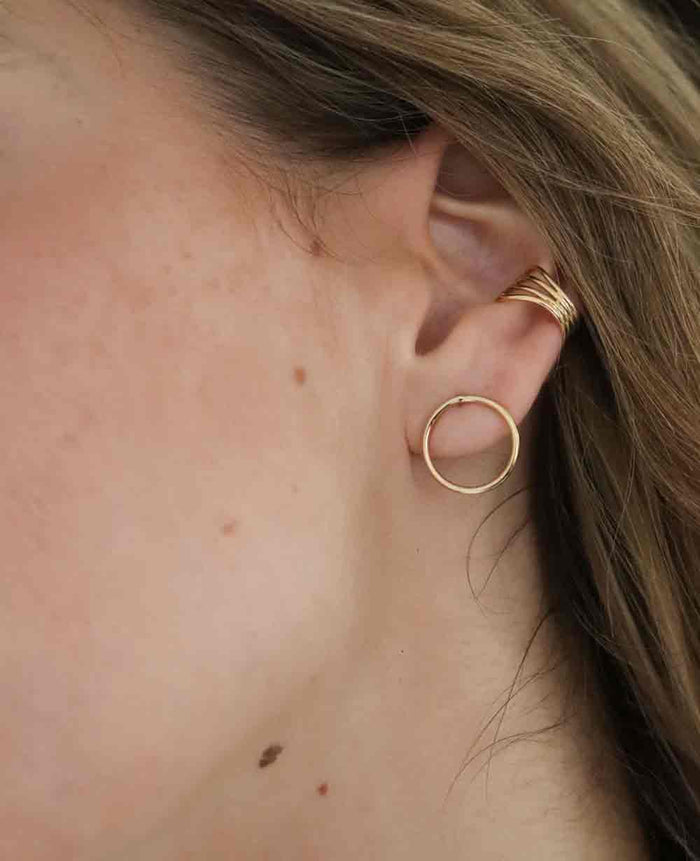 SMALL EARRINGS "BAIE" GOLD