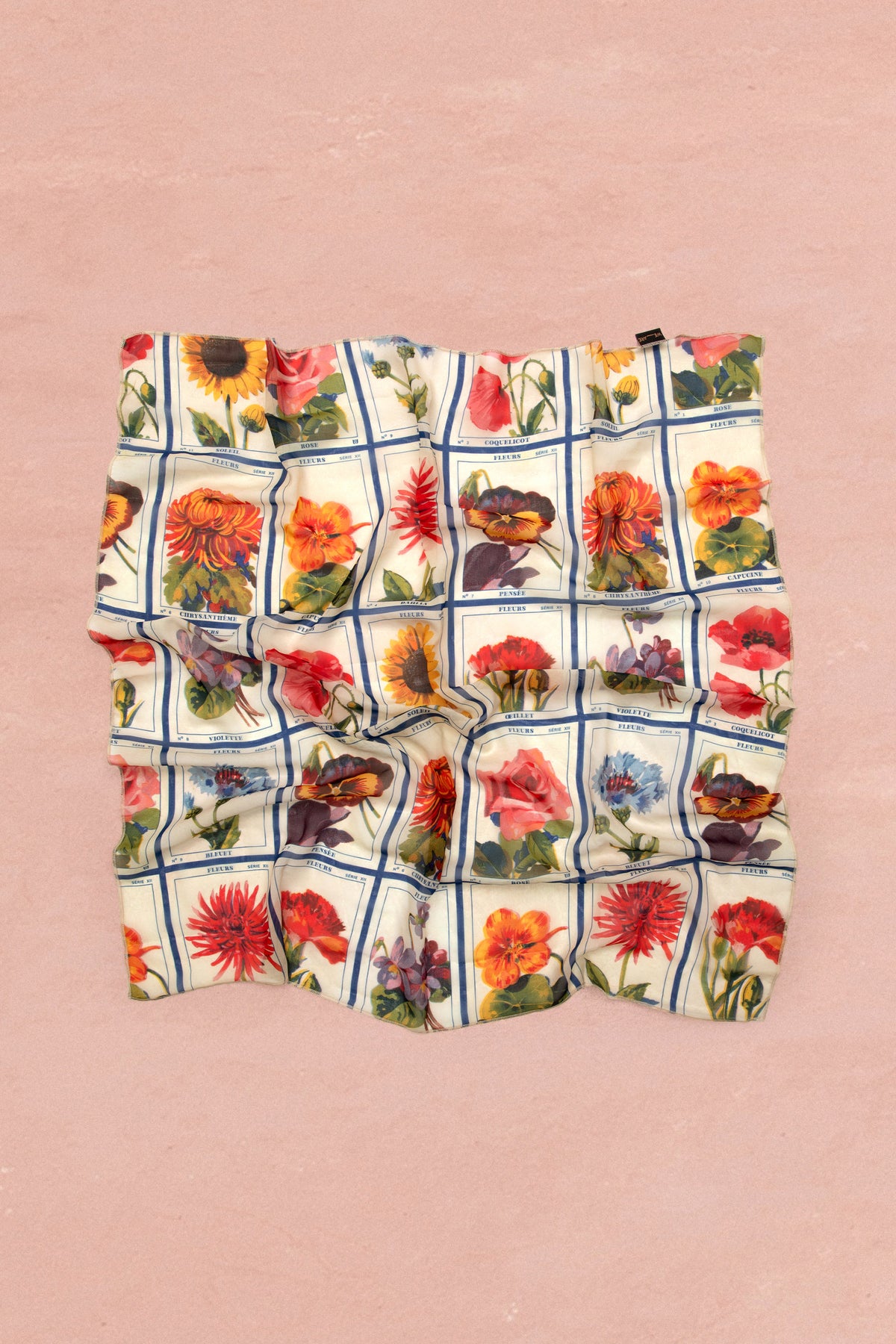 SILKY SCARF "ANTHOLOGIO" MULTICOLOR