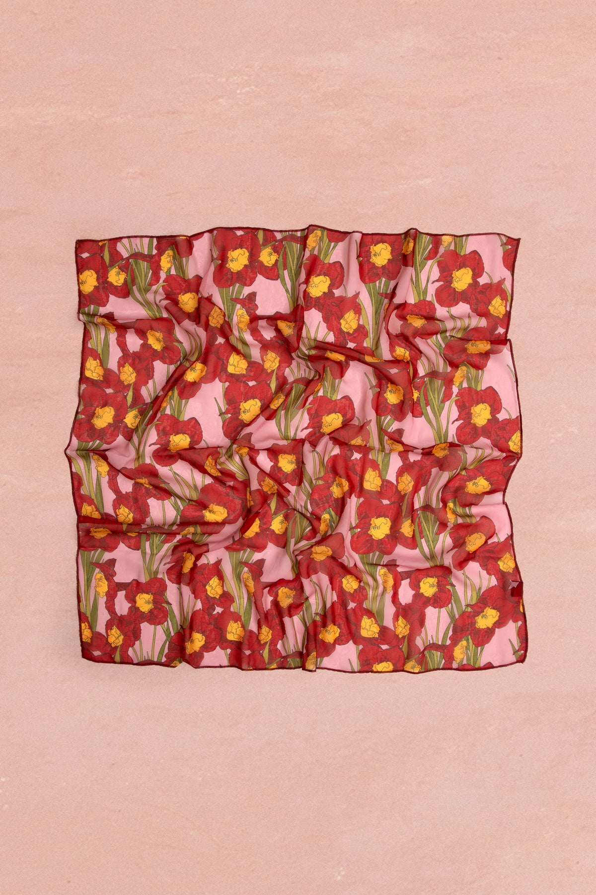 SILKY SCARF "NARCISSE"