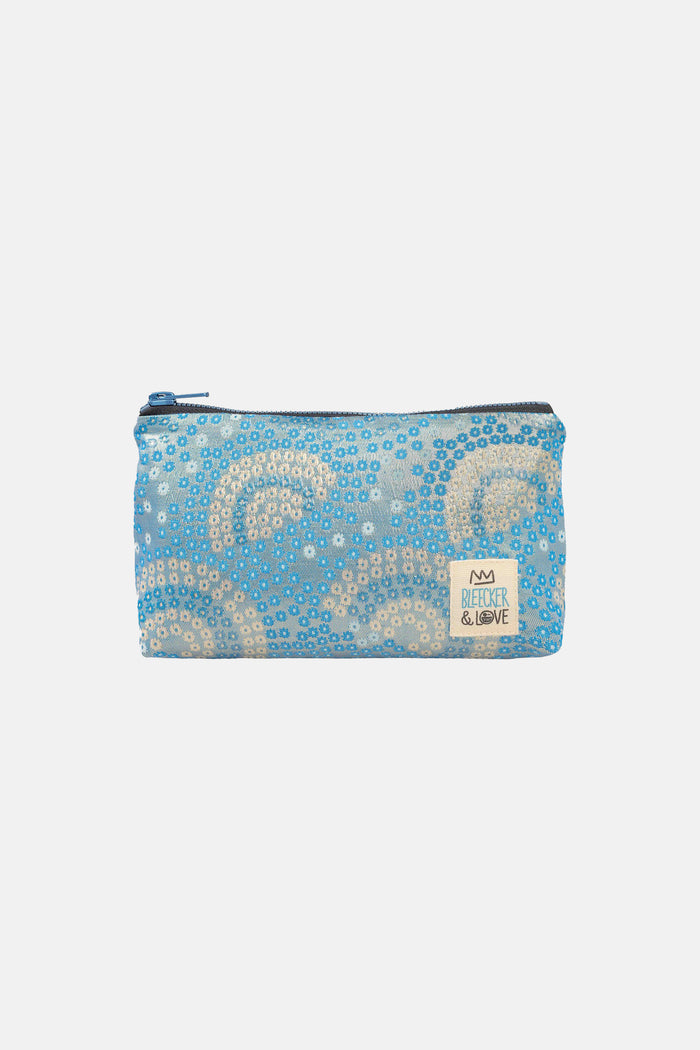 MINI POUCH "LOULOUDI" MULTI BLUE/WHITE
