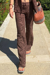 SOFT TERRY PANTS "LOULOUDI" CHOCOLATE