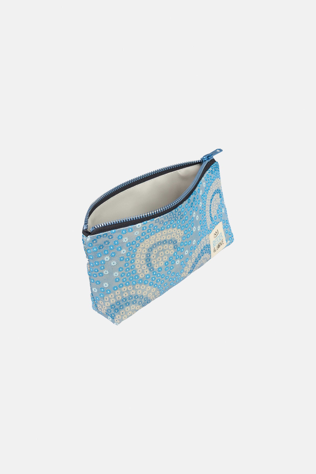 MINI POUCH "LOULOUDI" MULTI BLUE/WHITE