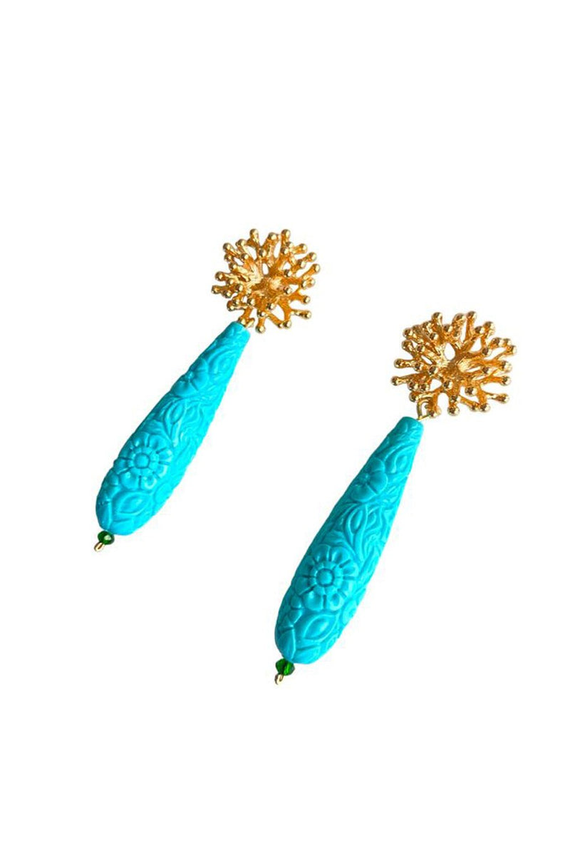 EARRINGS "MARINA" TURQUOISE