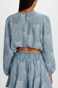 LONGSLEEVE TOP "MERMAID" BLUE