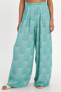 PALAZZO PANTS "MERMAID" GREEN