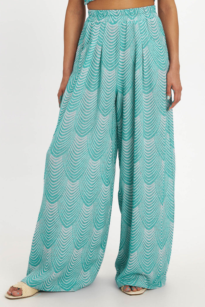 PALAZZO PANTS "MERMAID" GREEN