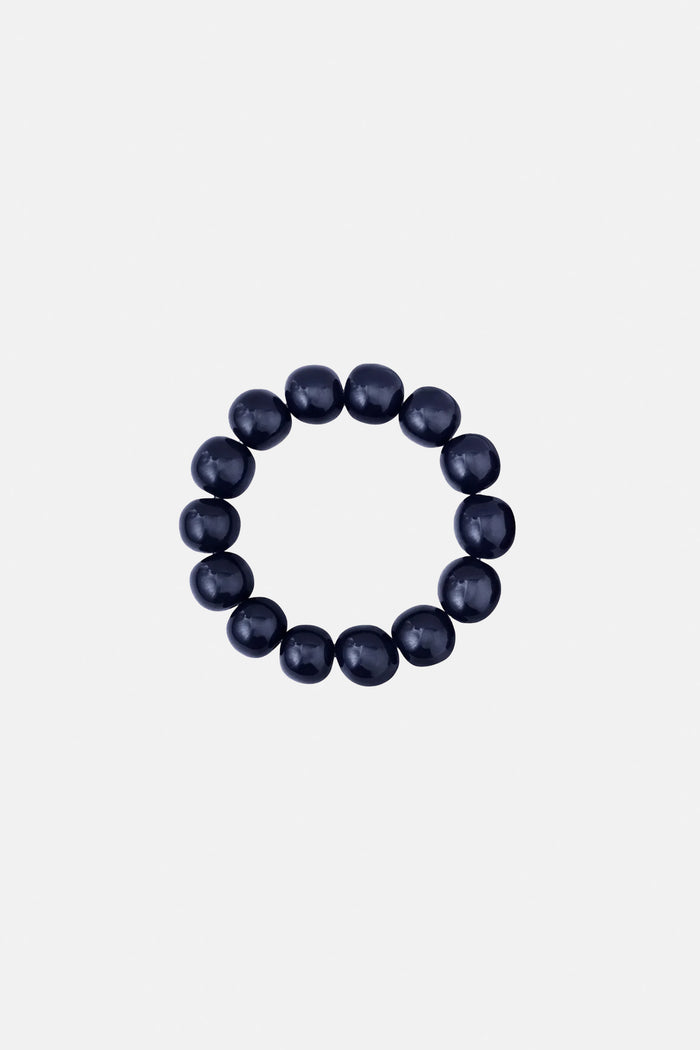 CHUNKY RESIN BRACELET DARK BLUE
