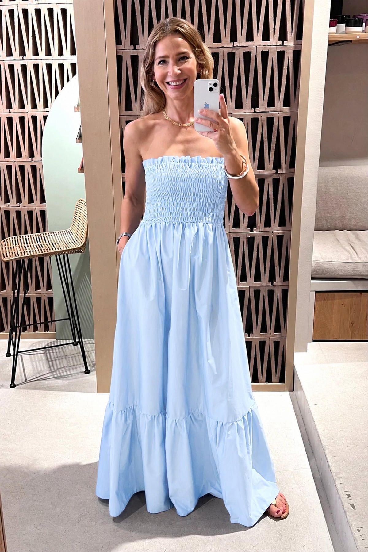BANDEAU DRESS "ELPIS" LAVENDER BLUE