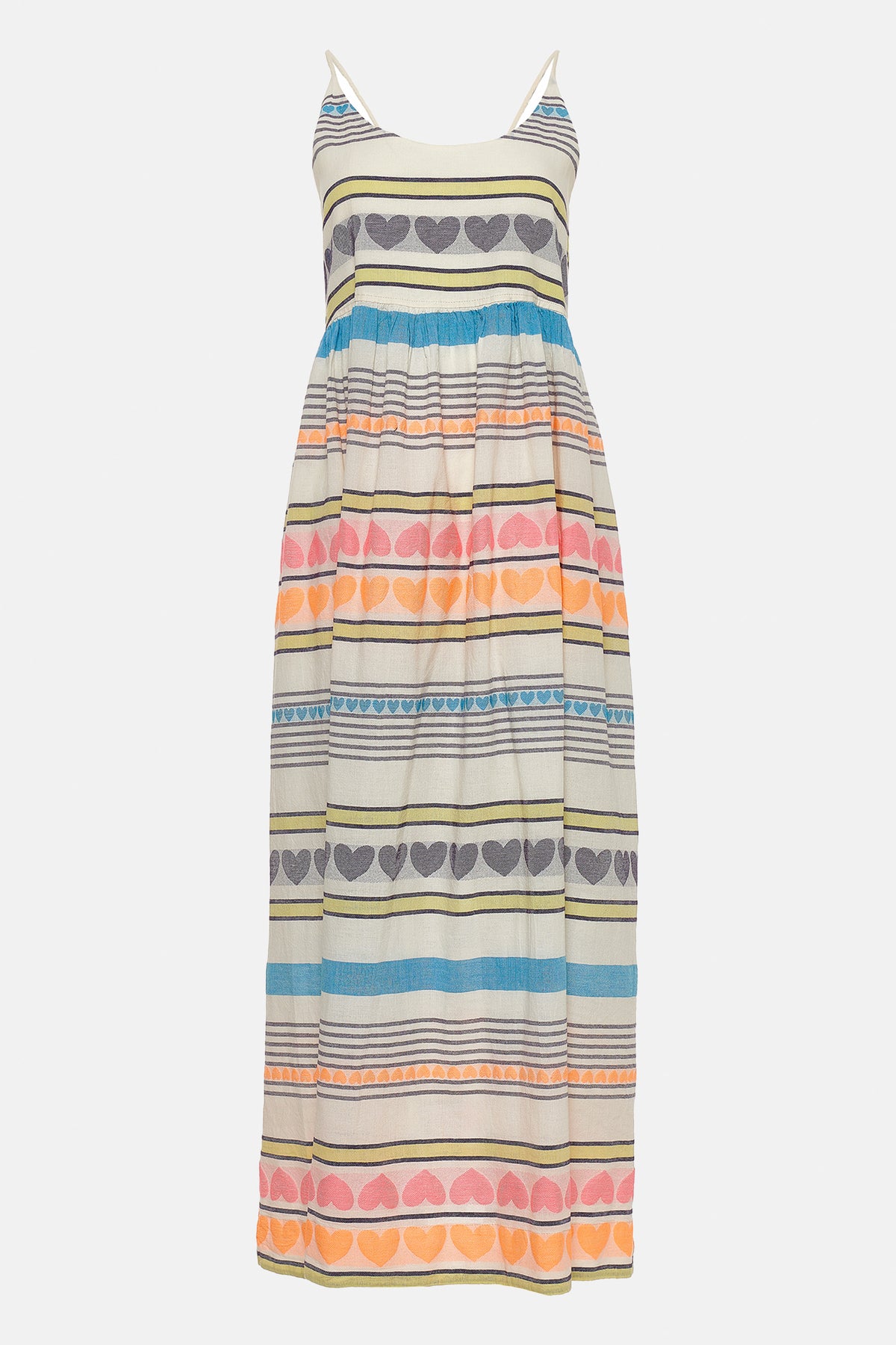 STRAPPY JACQUARD MIDI DRESS "NOVA" MULTICOLOR