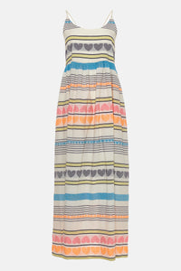 STRAPPY JACQUARD MIDI DRESS "NOVA" MULTICOLOR