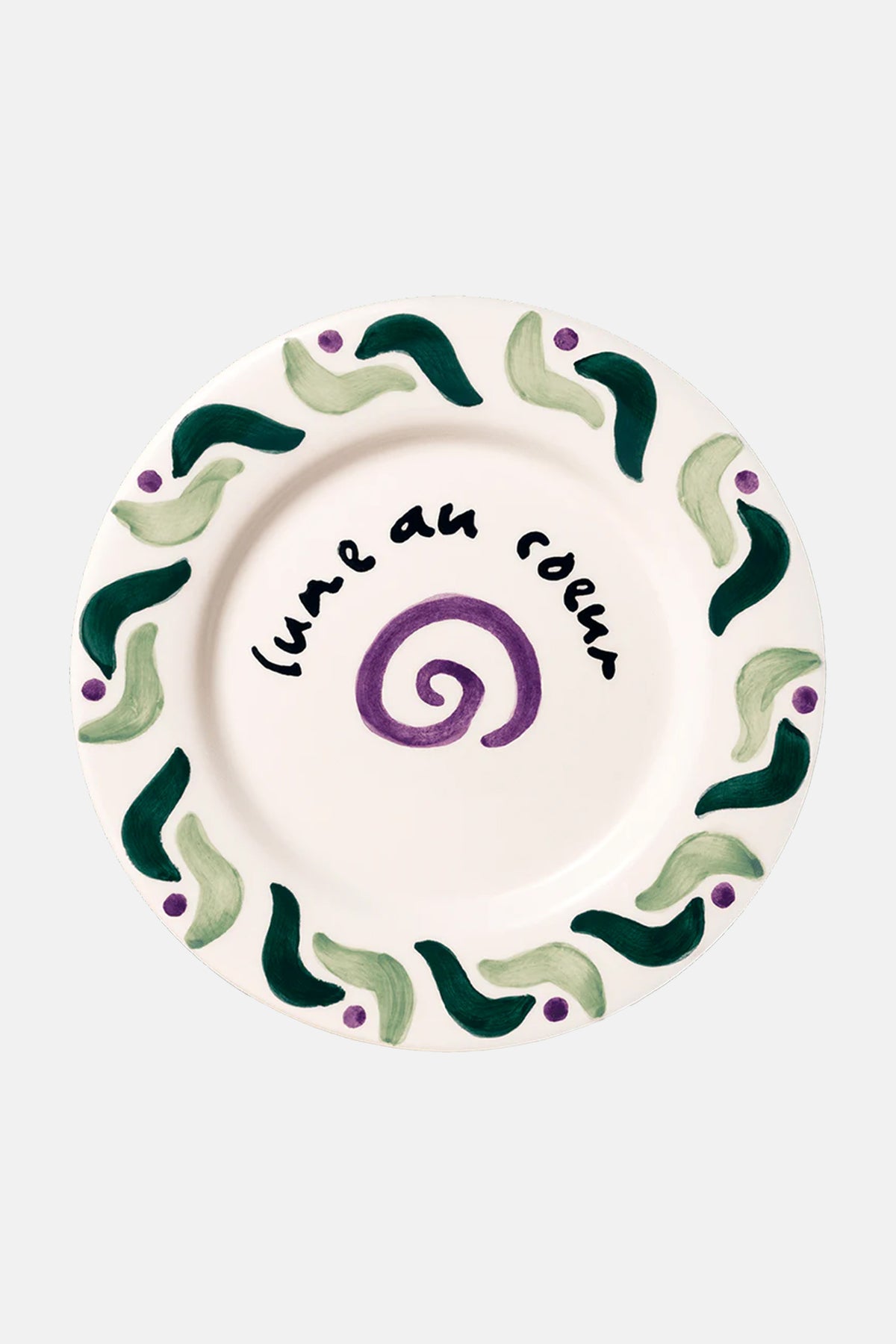 PLATE “CALA SECRETA” GREEN